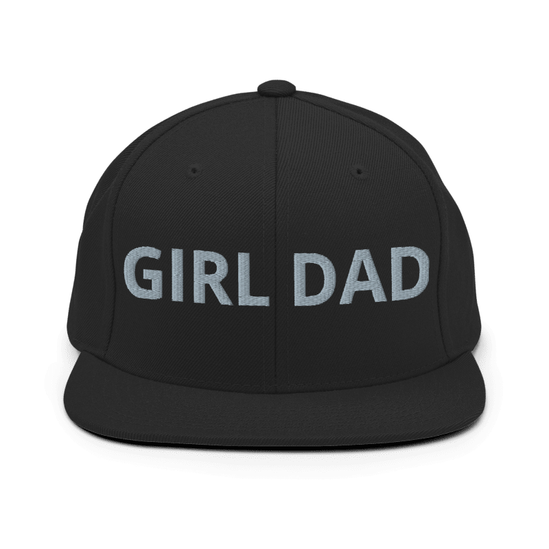 Snapback grey on black Hat