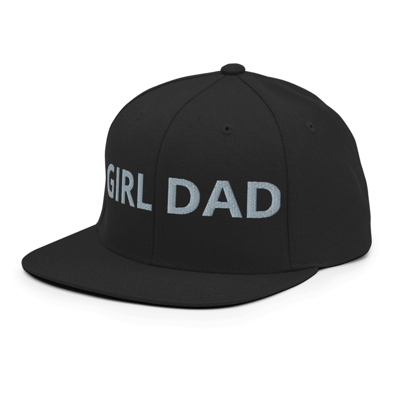 Snapback grey on black Hat