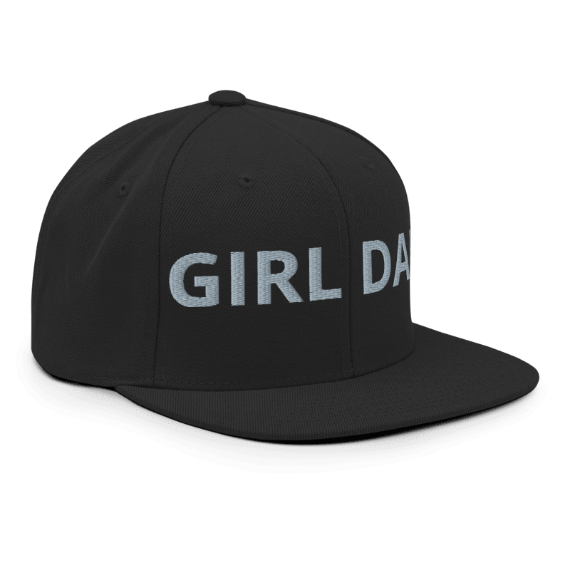 Snapback grey on black Hat